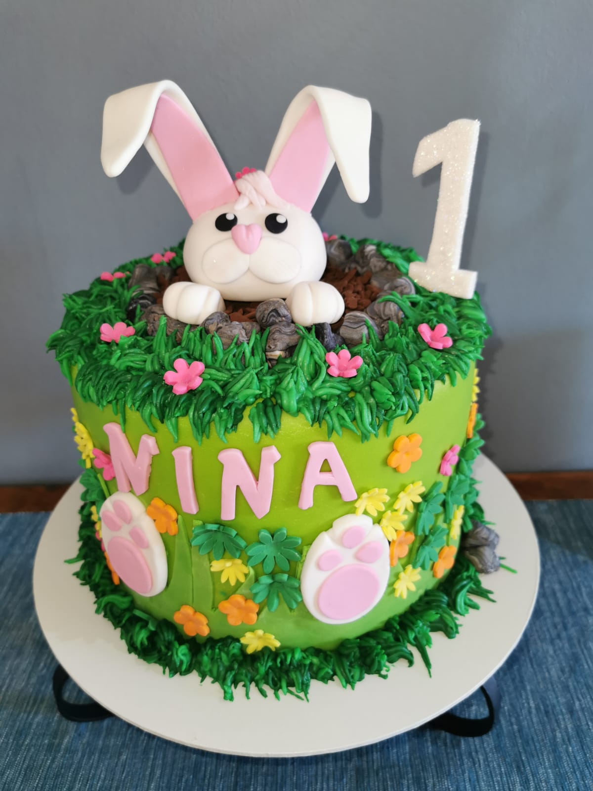 Bunny Birthday Cake